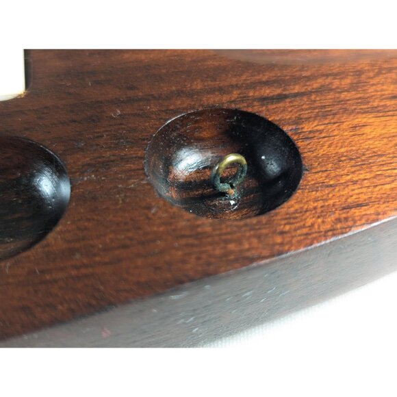 1970s wooden cheese board 18 x 12", decorative wooden charcuterie tray with - Picture 6 of 10